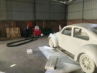 泡沫雕塑表面硬化噴涂機